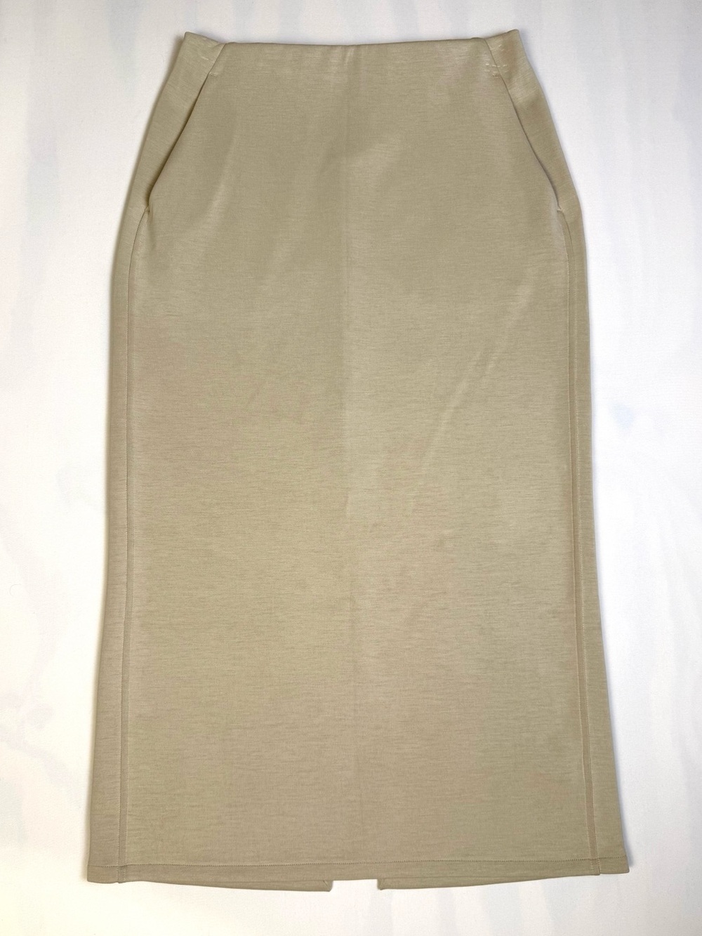 Lululemon Beige High Rise Midi Pencil Skirt Career Travel Stretch Size 4